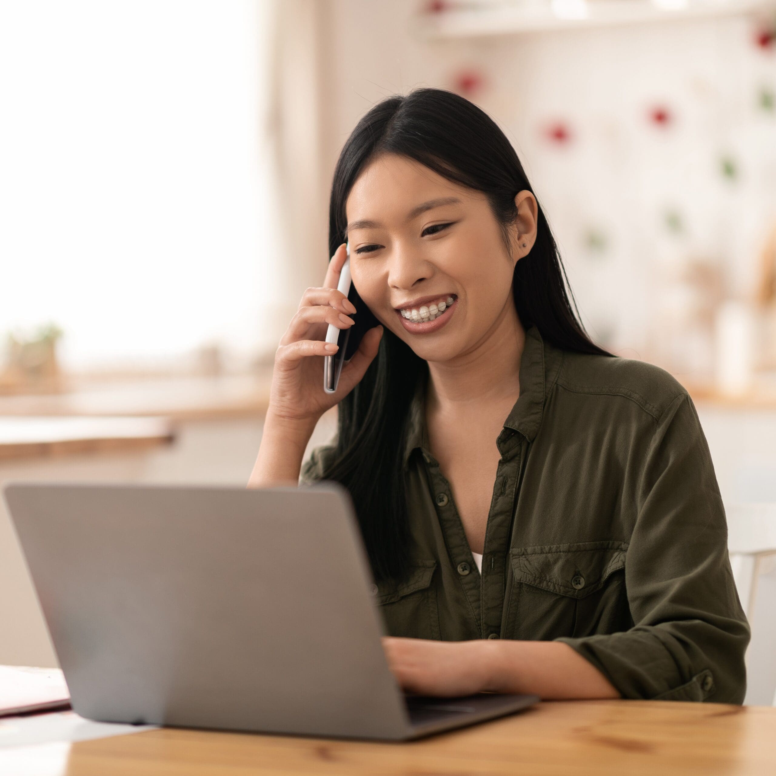 A woman researching, "Can I Order the Abortion Pill Online?"
